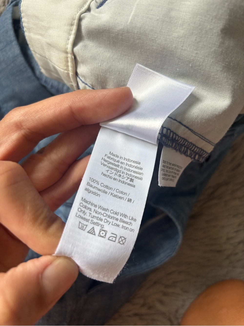 J. Crew Chambray Chino Shorts - Light Blue 100% cotton size 8 - Picture 7 of 8